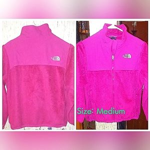 The North Face jacket, size medium, fuchsia/ hot pink color.